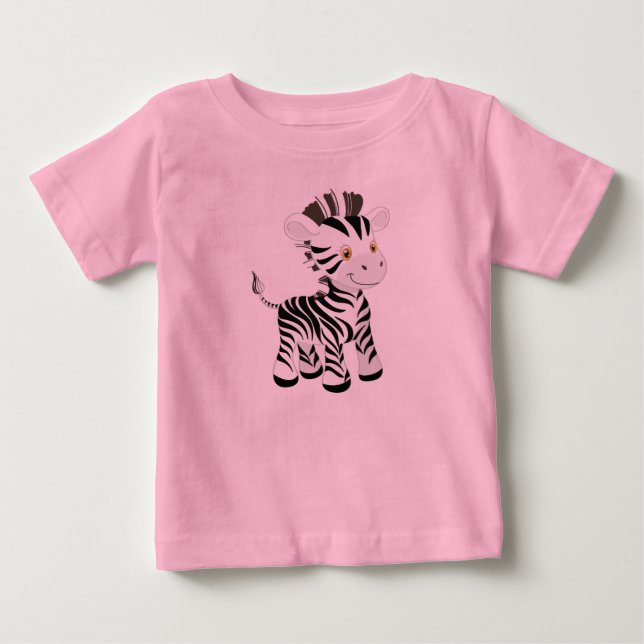 Min Baby Zebra T Shirt (Framsida)
