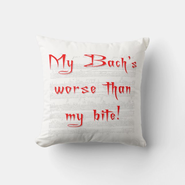 Min Bach är värre än min bett kudde (Framsida)