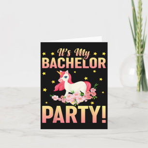 Min Bachelor Party Bröllop Marskalkars Funny Bri Kort
