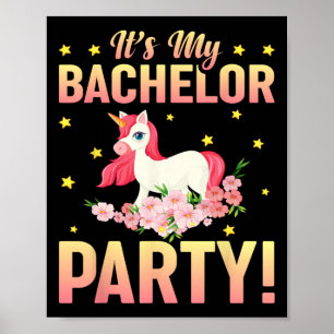 Min Bachelor Party Bröllop Marskalkars Funny Bri Poster