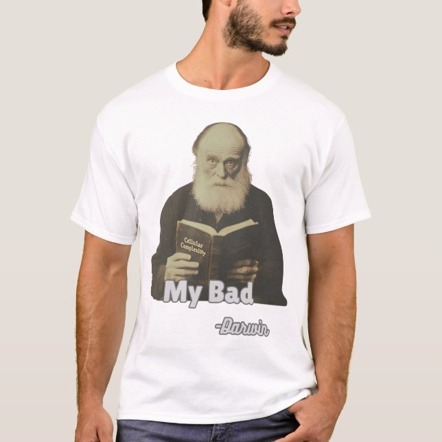 Min Bad Charles Darwin Funny T-shirt (Framsida)