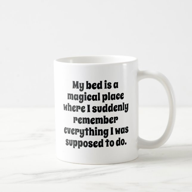 Min bädd är en magisk Ställe Kaffemugg (Höger)