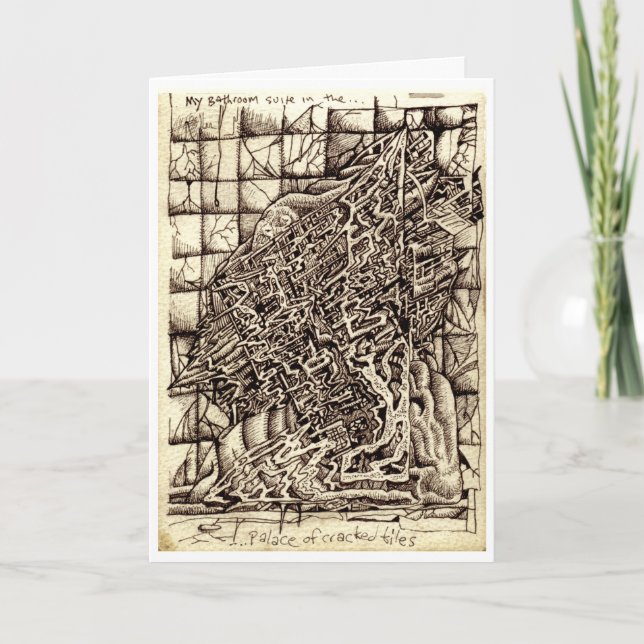 Min badrumsssvit i palatset med krackade plattor kort (Framsida)