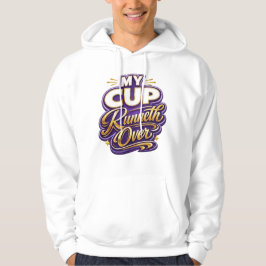 Min bägare flödar över - Kristendom Hoodie