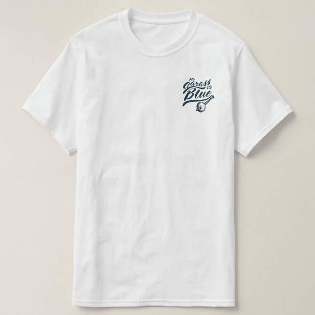 Min banjo är blå t shirt (Design framsida)