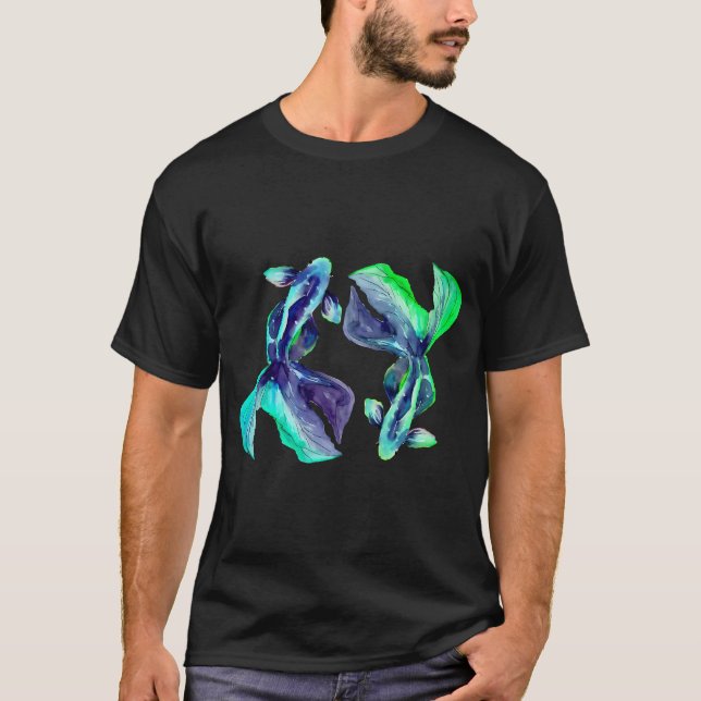 Min barn har fenkläder och present för akvariehåll t shirt (Framsida)