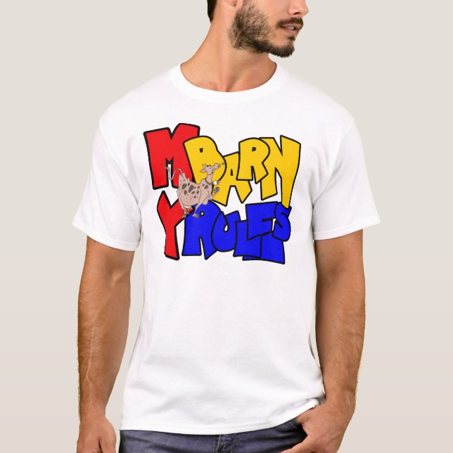 Min Barn My Regler Dairy Cow T Shirt (Framsida)