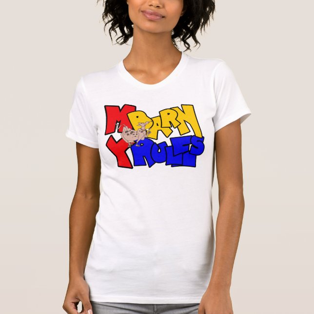 Min Barn My Regler Dairy Cow Tee Shirt (Framsida)