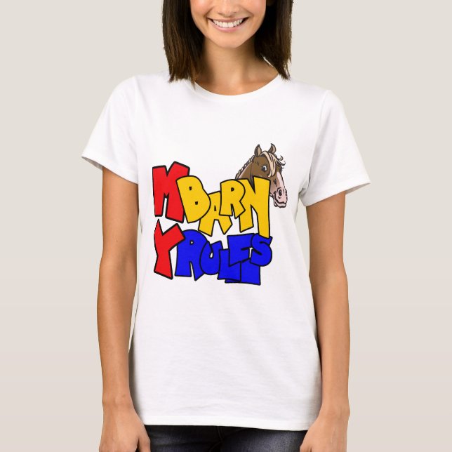 Min Barn My Regler Horse 2 Tee Shirt (Framsida)