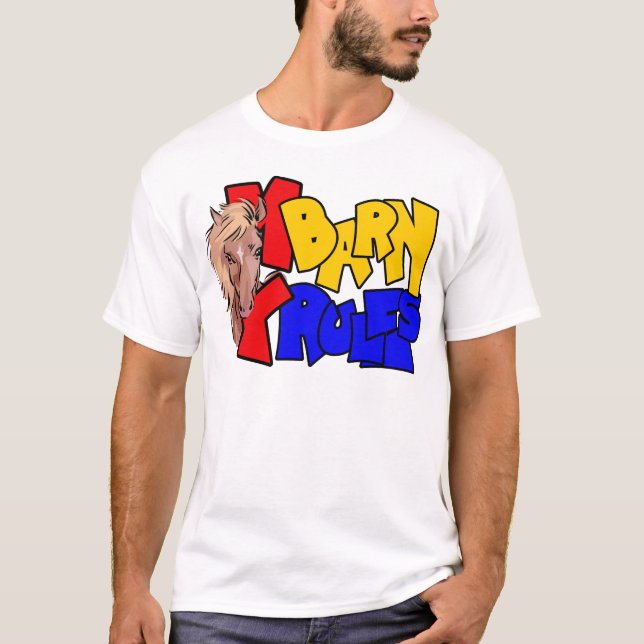 Min Barn My Regler Horse Tee Shirt (Framsida)