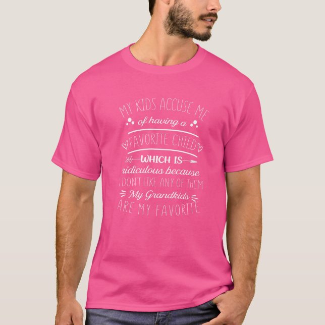 Min Barnbarn är min favoritmormor T Shirt (Framsida)