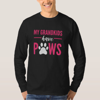 Min Barnbarn har Tass Hund Grandma Granddog T Shirt