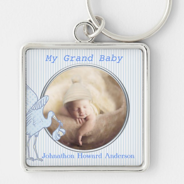 Min barnbarns babyfoto nyckelring (Framsidan)