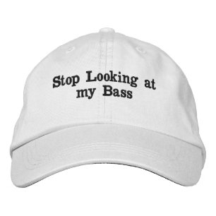 "Min bas-" broderade hatt Broderad Keps