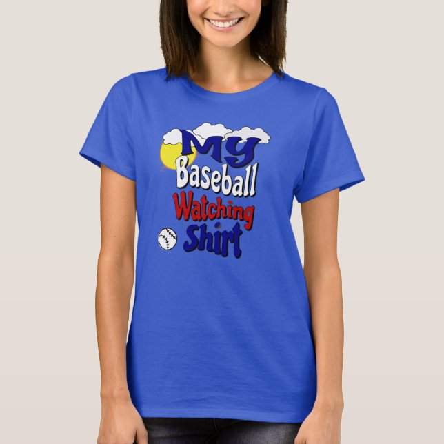 Min Baseball Watching Shirt T Shirt (Framsida)