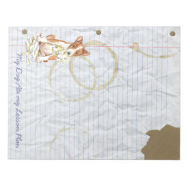 Min Basenji Ate My Lesson Plan Anteckningsblock