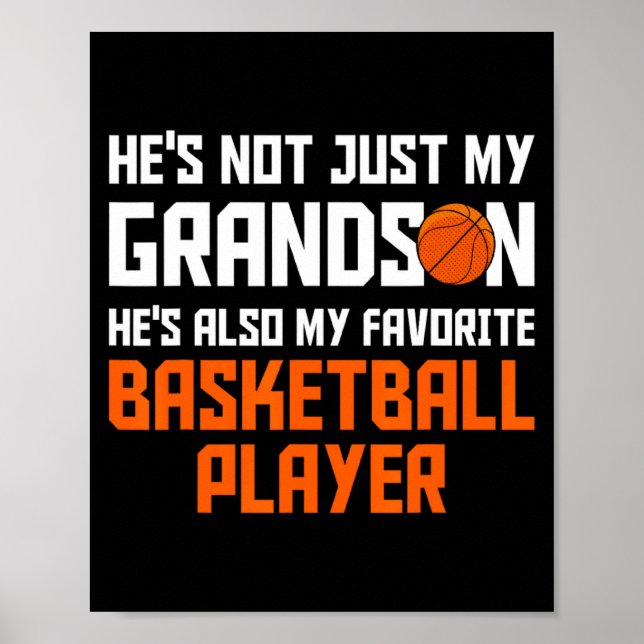 Min basketboll förälder sonson favorit basketboll poster (Framsidan)
