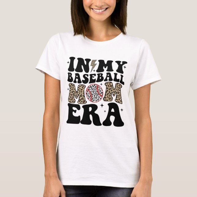 Min baskiska Mamma Era Leopard Mamma Baseball Mamm T Shirt (Framsida)