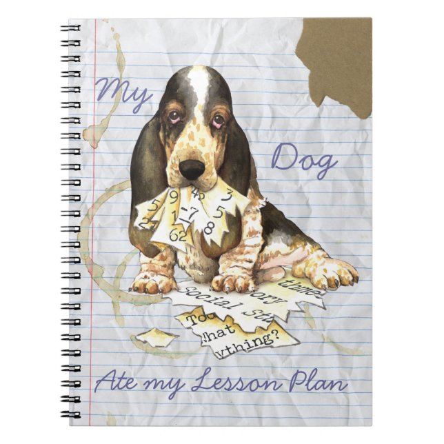 Min Basset Ate Min Lesson-plan Anteckningsbok (Framsidan)