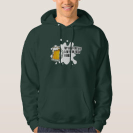 Min bästa diet är en öl – Roligt drickandepresent Hoodie