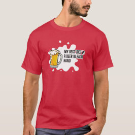 Min bästa diet är en öl – Roligt drickandepresent T Shirt