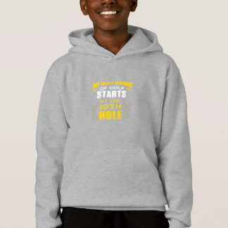 Min bästa golfrunda börjar vid 19:e hål t shirt