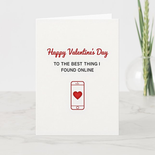 Min Bästa Online-Valentinskort Kort (Framsida)