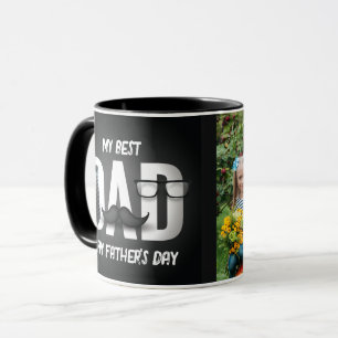 Min bästa PAPPA någonsin, Fars dag fotokaffe Mugg