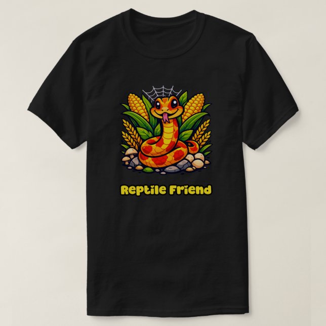 Min bästa reptilvän Unikt djurdesign T Shirt (Design framsida)