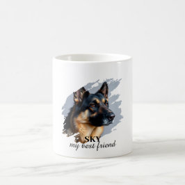 "Min bästa vän", Anpassningsbar Hund Photo Mugg