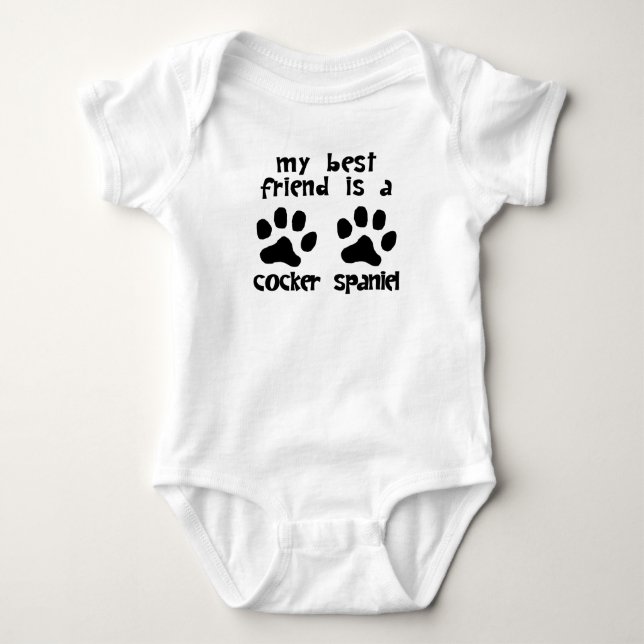Min bästa vän är en cockerspanielSpaniel Tee (Framsida)