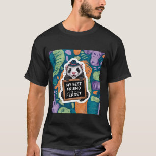 Min bästa vän är en färd - Cute 90's Retro Patte T Shirt