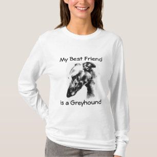 Min bästa vän är en härlig vinthundhund tee
