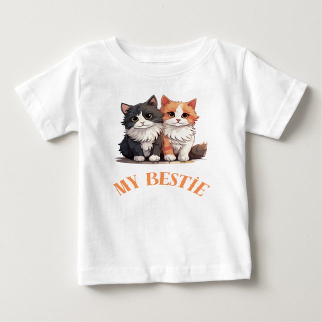 Min bästa vän är en katt t shirt (Framsida)