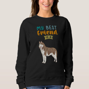Min bästa vän är en koppar Siberian husky Hund T Shirt