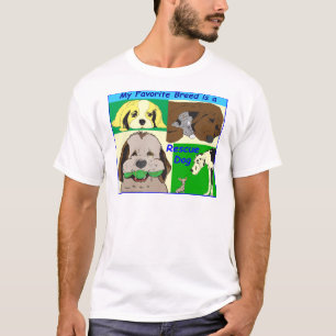Min bästa vän är en räddinghund t shirt