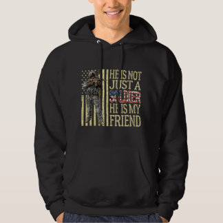 Min bästa vän är en soldat, proud armévän Mili Hoodie