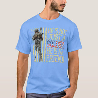 Min bästa vän är en soldat Stolt armévän Militär T Shirt
