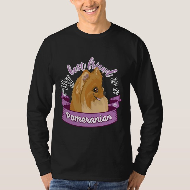 Min bästa vän är Pommern T Shirt (Framsida)