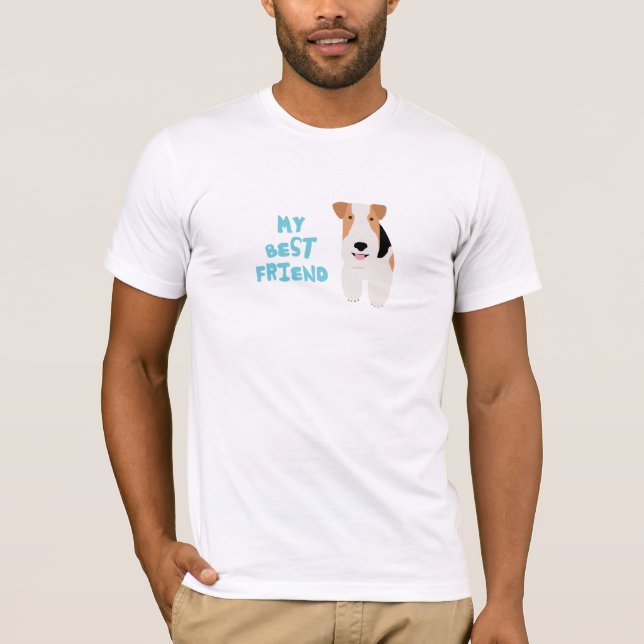 Min bästa vän binder foxterrier t shirt (Framsida)