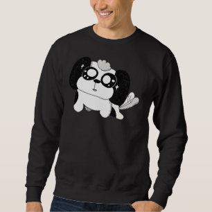 Min bästa vän Bow Shihtzu aktiv Lång Ärmad Tröja