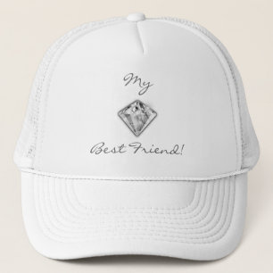 Min bästa vän Diamond Hat Truckerkeps