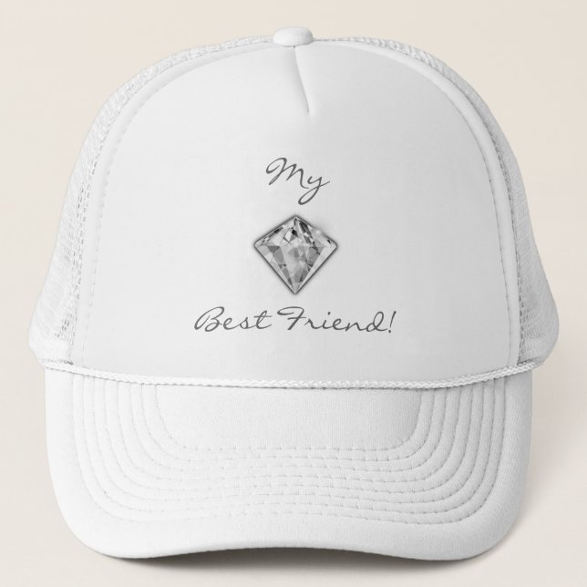 Min bästa vän Diamond Hat Truckerkeps (Framsida)