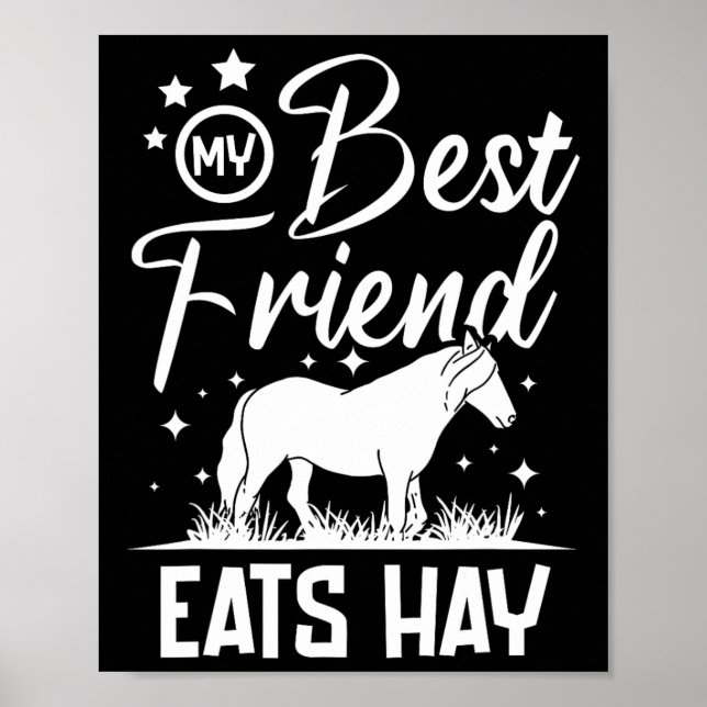 Min bästa vän Eats Hay Poster (Framsidan)