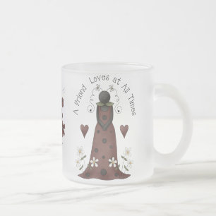 Min bästa vän frostad glasmugg