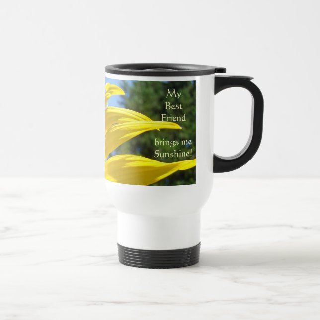 Min bästa vän ger mig solsken! Kaffemuggar (Höger)