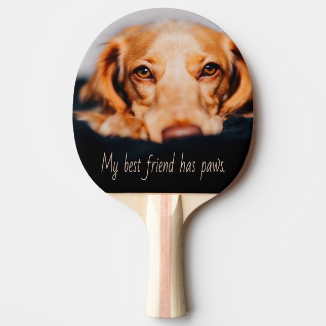 Min bästa vän har tass hund, Puppy Meme Pingisracket (Framsidan)