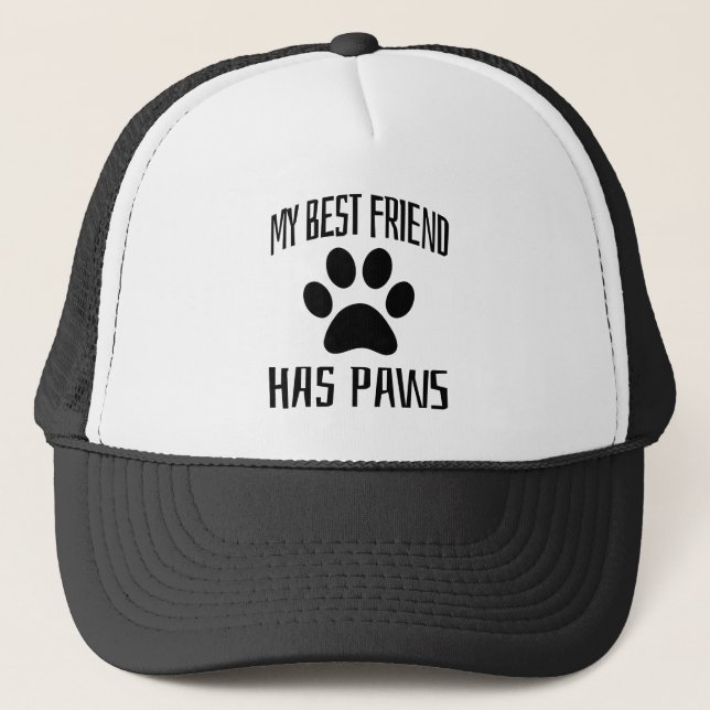 Min bästa vän har Tass - Hundälskare Keps (Framsida)
