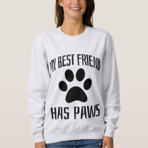Min bästa vän har tassar - hundälskare t shirt
