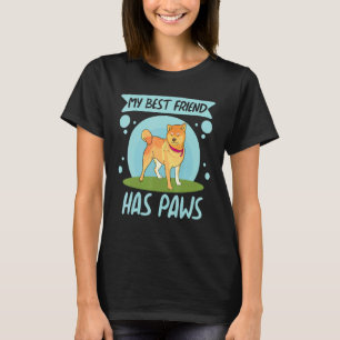 Min bästa vän har tassar Kvinnor Corgi Hundälskar T Shirt